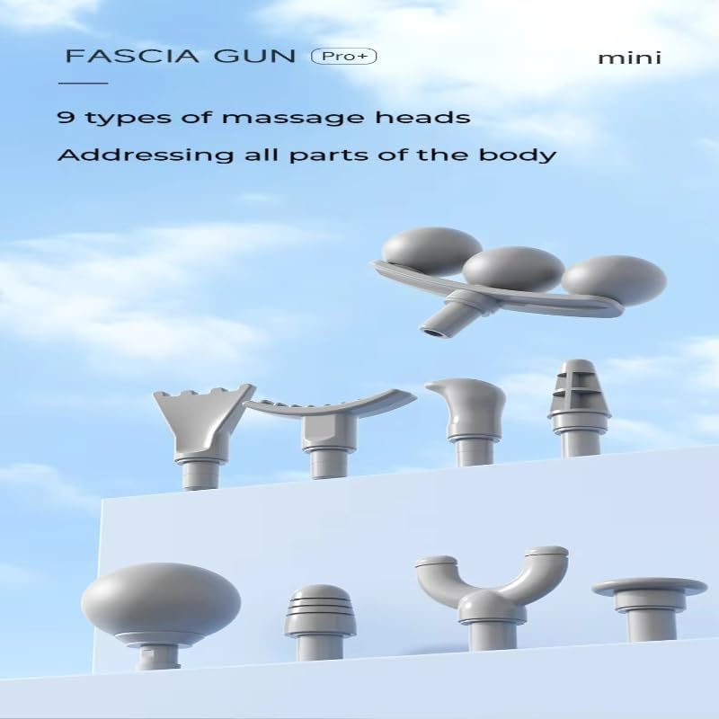 9 Head Fascial Gun Massager – Deep Tissue Muscle Relaxation