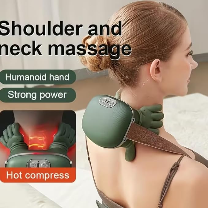 ✨ Neck &amp; Shoulder Pro Massager ✨ 🔥 Bionic Heated Massage | 💆 Deep Tissue Relief | 🔋 Wireless &amp; Portable