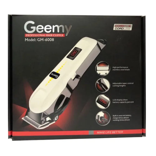 Geemy Hair Clipper – Professional Rechargeable Hair Trimmer
